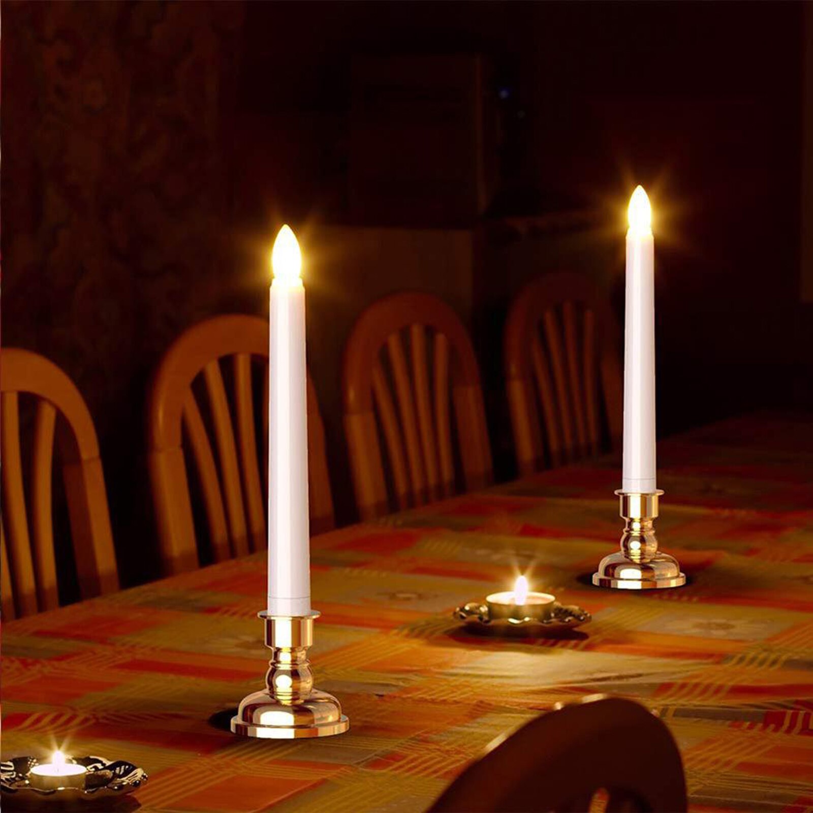 LED Electric Flameless Window Candle Lights Remote Wedding Decor 9pcs