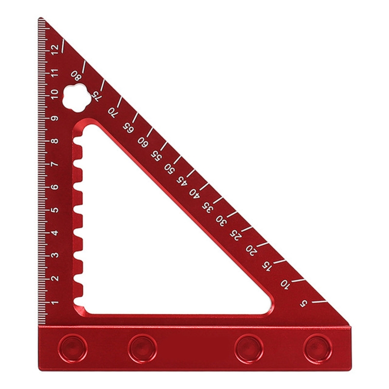 Portable Triangle Ruler Range 15cm Lightweight Right Angle Ruler Carpentry Measuring Tools Double-sided Scale Ruler