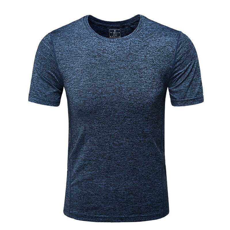 Heren strak zittend t-shirt met korte mouwen fitness organisatie lichaam fitness gyms fitness splicing katoenen t-shirt