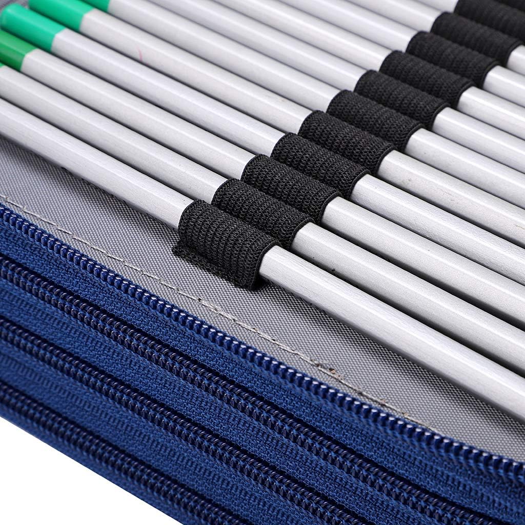 Colored Pencil Case- 160 Slots Pencil Holder Pen Bag Large Capacity Pencil Organizer with Handle Strap Handy Colored Pencil Box