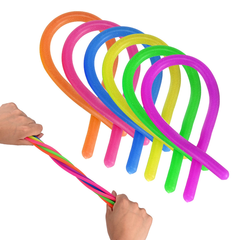 Bunte, gedrehte seil-fidget-toys zum selbermachen, wickeln, spielerische lernspiele, stressabbau, dekompressionsspielzeug für erwachsene (18 stück)