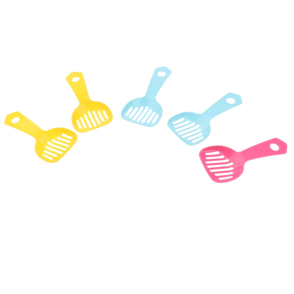 5x Hamster Pooper Scooper Litter Scoop Shovel, Non-Stick Cat Litter Sifter