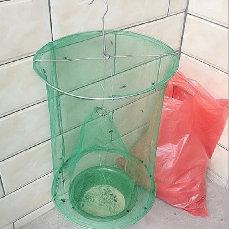 Green Iron Art Beekeeper Bee Hive Cage Swarm Trap Swarming Catcher Gather Beekeeping Tool