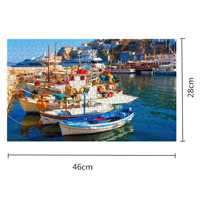 500 pièces Puzzle diverses paysages assemblage photo adultes Anti-Stress Puzzles jouets pour enfants jeux de noël
