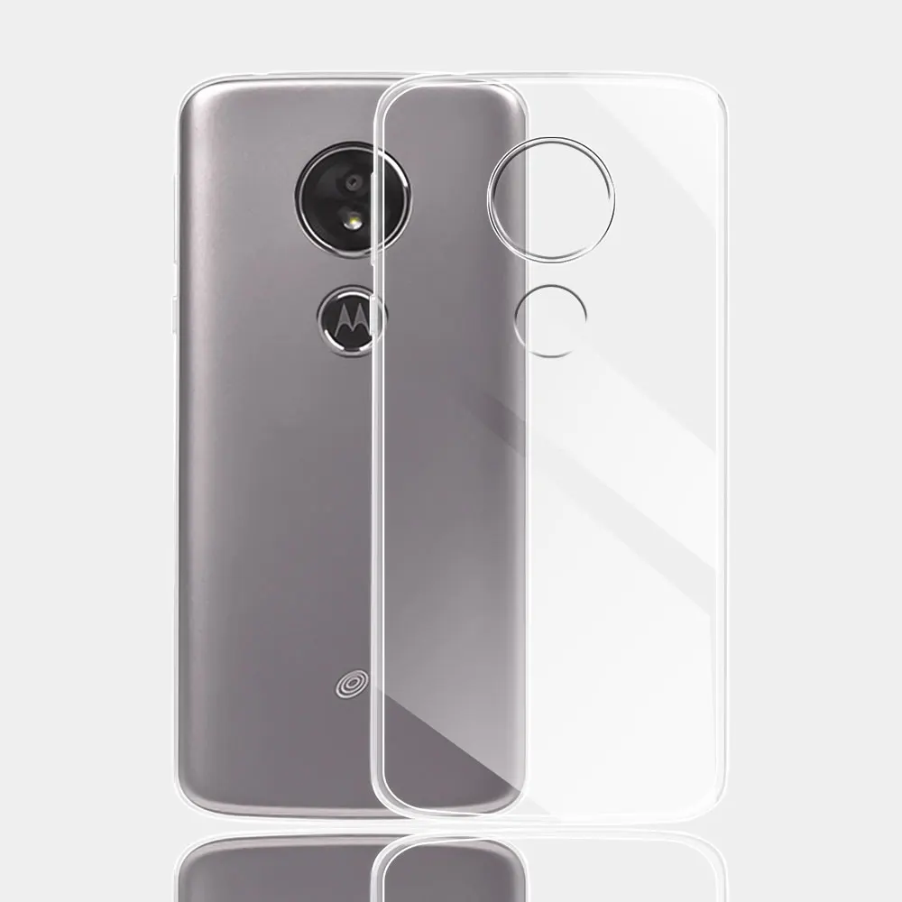 Coque de téléphone en silicone transparent pour Motorola Moto G6 Play, étui souple en TPU pour Moto G6 Plus, coque transparente pour MotoG6 Moto G7 Power Fundas: Aluminium