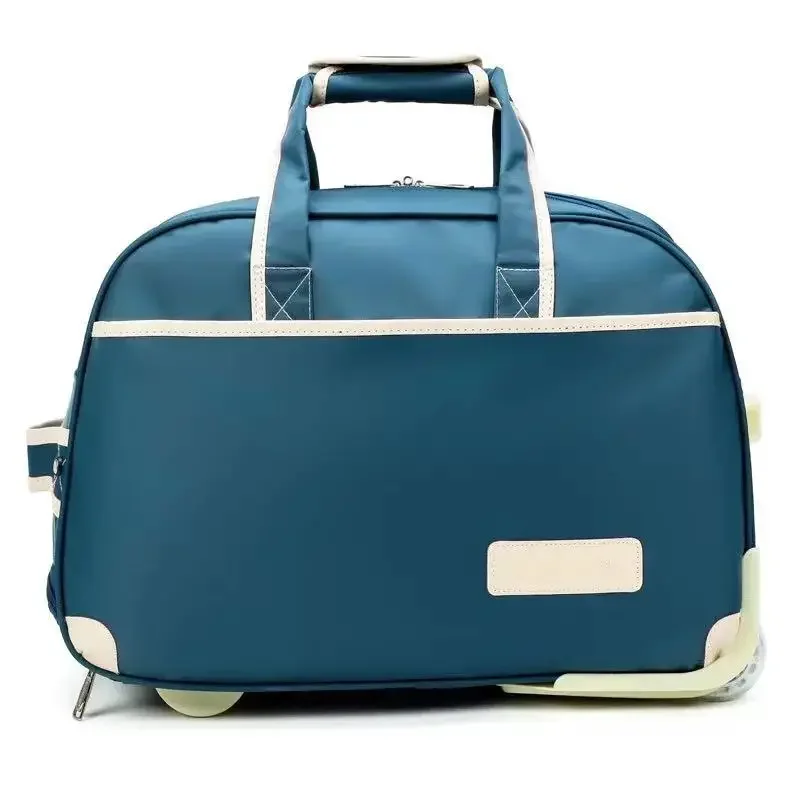 Koffer wochenende tasche Wasserdichte Gepäck big bag Roll Gepäck trolley Gepäck Dame Reise koffer mit Rädern tragen auf: Blau / 24"