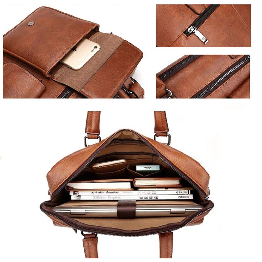 Nowi mężczyźni 15 cali teczki torby zamek błyskawiczny torebka mężczyźni biznes poliester dwa muł kieszeń miękka rączka