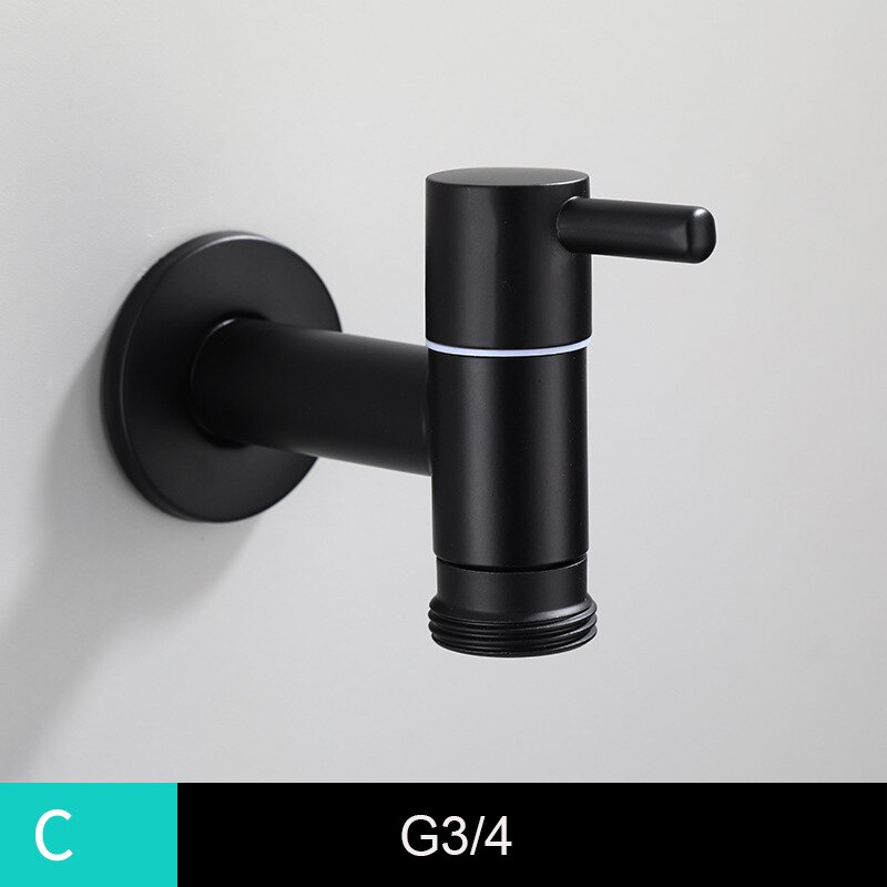 Matte Black outside tap washing machine faucet toilet bibcocks tap Decorative Outdoor Garden Faucet: C