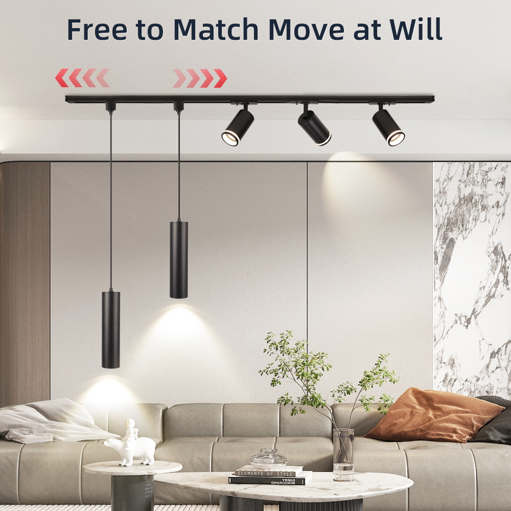 110V 220V LED Track Anhänger Licht Decke Esstisch Lange Rohr Hängen Lampe Für Wohnzimmer Küche Kronleuchter hause Decvor