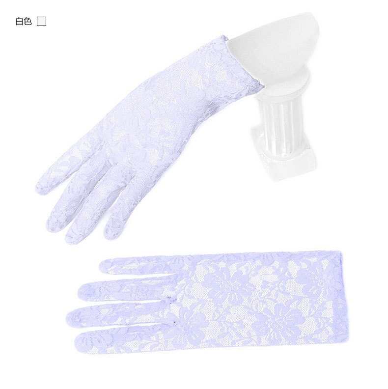 Guanti da sposa accessori da sposa lunghi accessori da sposa fantasia in raso di alta qualità a buon mercato: bianca