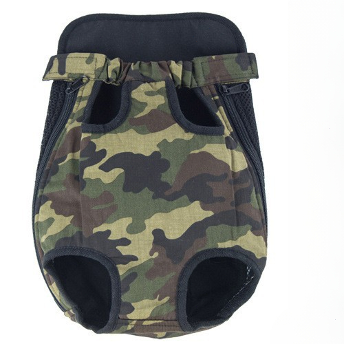 Dog Cat Pets Backpack Hands-Free Pet Travel Bag Double Shoulder Mesh Breathable Pet Dog Carrier Backpack Pet Accessories: L / Desert Camo
