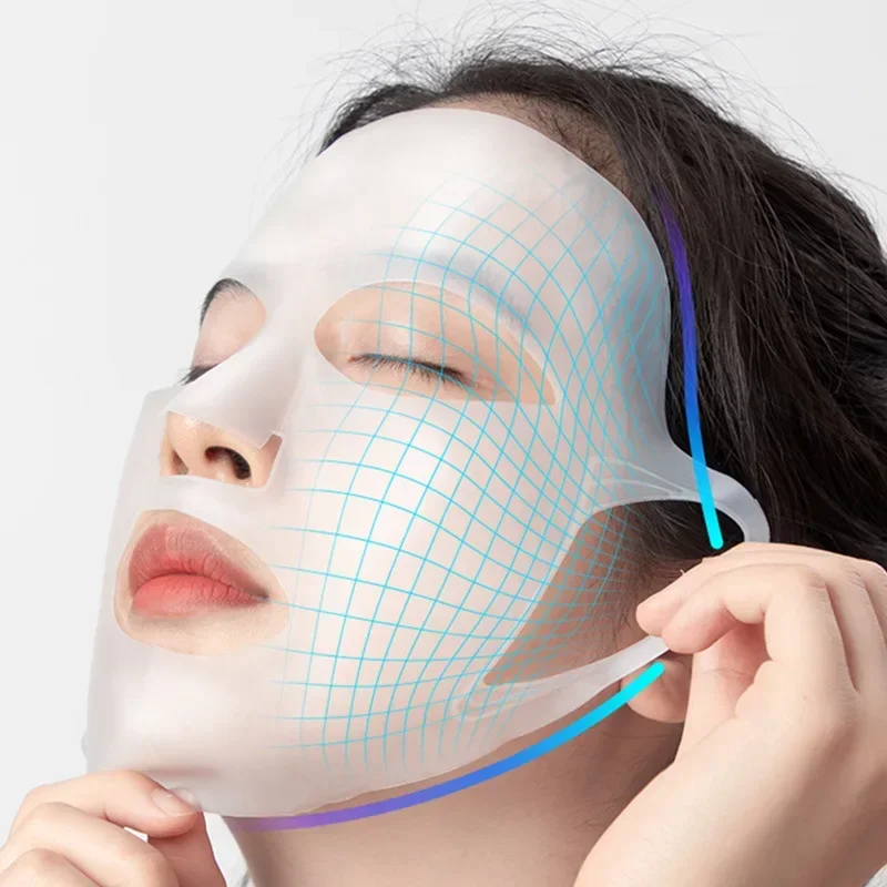 Siliconen Oor Opknoping Gezichtsmasker Cover Herbruikbare Hydraterende Gezichtsbescherming Dubbele Absorptie Anti Verdamping Masker Beschermhoes