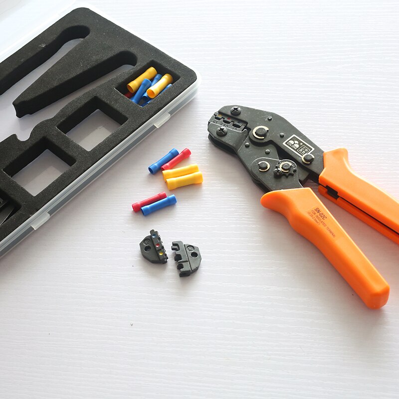 Crimp Tangen Meerdere Matrijzen Set Draad Dupont Terminals Gereedschap Voor Krimpkous Connectors Niet-Geïsoleerde Huls Terminals