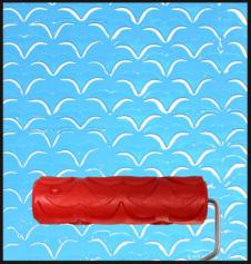 7 Inch Decorative Paint Roller Pattern Embossed Texture Painting Tools for Wall Airless Pintura Machine Household Brush Rubber: EG183T
