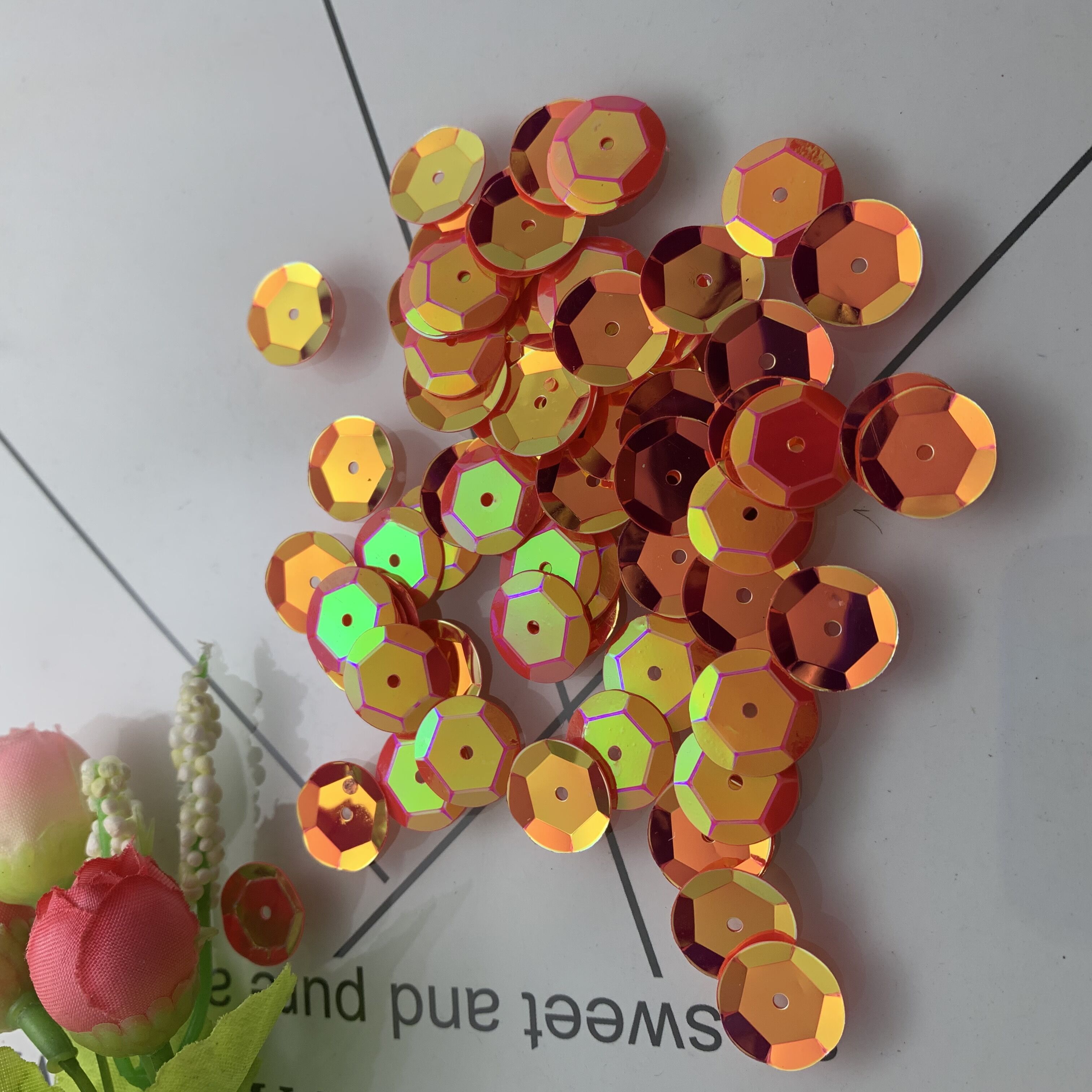 500 sztuk 13mm brokat okrągłe luźne pcv cekiny Paillettes rzemiosło robić szycia dekoracji DIY akcesoria robić ubrań