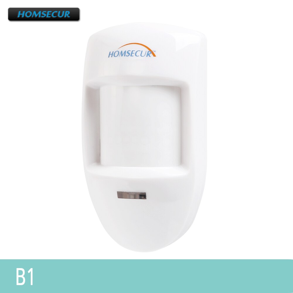 HOMSECUR 433MHz Home Alarm Accessories(Flash Siren/Smoke Sensor/IP camera/Glass Sensor,A19 etc. ) For Our Home Alarm Systems: Wired PIR Sensor B1