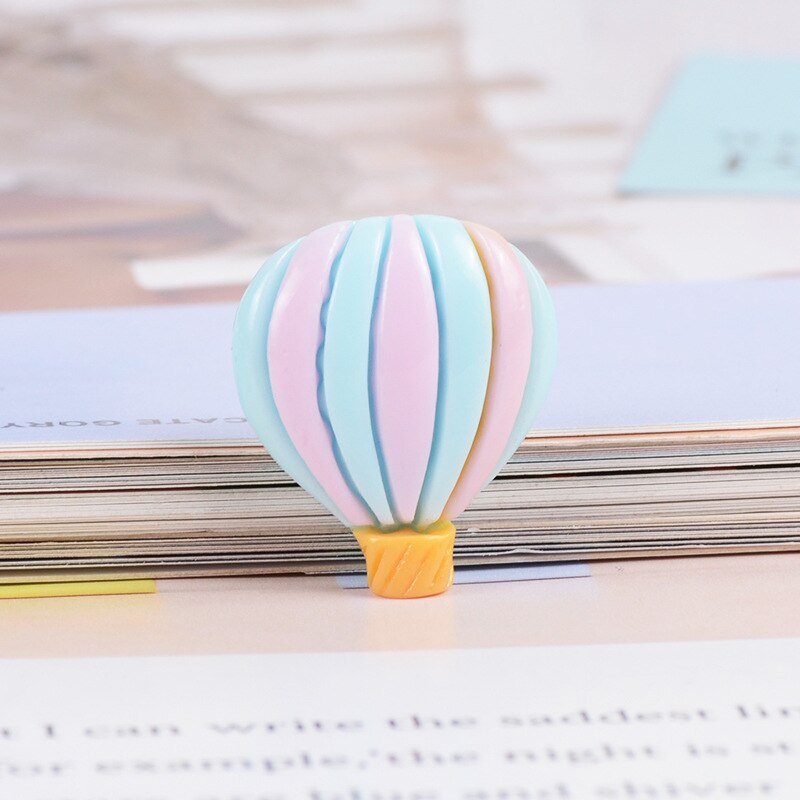 10 pz/lotto Colorful Mini Hot Air Balloon Autoadesivi del Frigorifero Della Resina di Flatback Cabochons Scrapbook FAI DA TE accessori Del Telefono Dei Capelli 22 millimetri