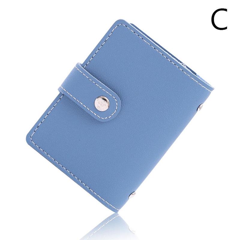 26 Card Slots Bank Card Cover Anti-theft Anti-degaussing Shielding Card Holder Card NFC Multi-card Bag H7B8: Blue