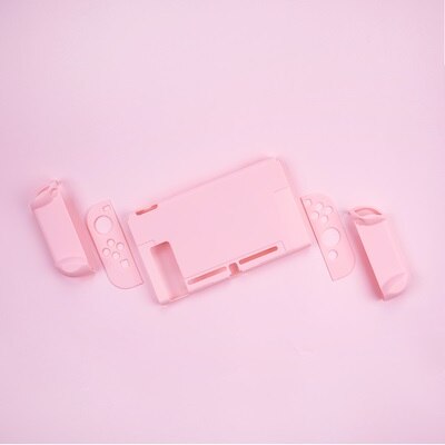 Nintend Switch Protective Case Cover Joy Con Controller Case Housing 5-piece Full Cover Shell For Nintend Switch Accessories: Old Pink