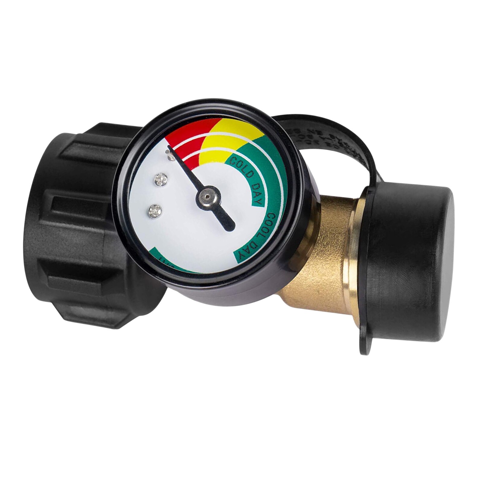 Accurate Propane Tank Gauge, Camper Grill Gas Tank Pressure Level Meter with 3 Temperature Scales for BBQ Gas Grill, Heater