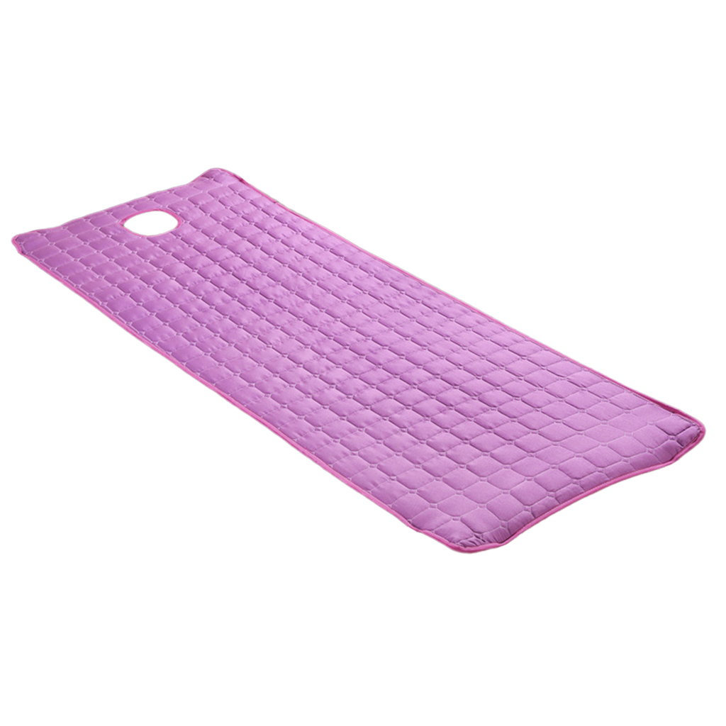 Couverture de Table de Massage doux beauté | Drap de lit de SPA, protecteur de matelas avec trou de respiration, 180x60cm: Purple 185x70cm