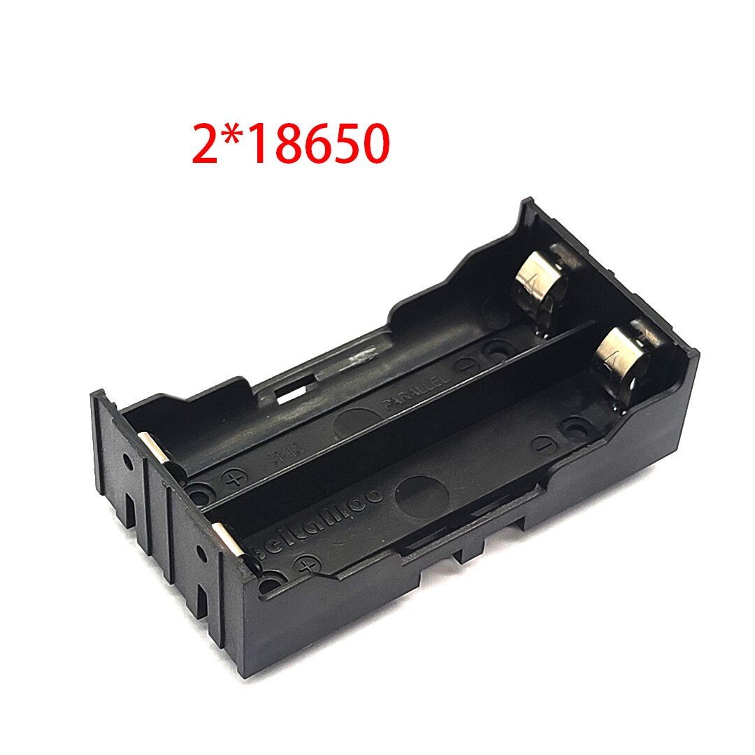 Novo diy abs 18650 casos de banco potência 1x 2x 3x 4x 18650 bateria titular caixa armazenamento caso 1 2 3 4 slot baterias recipiente pino duro: Azul