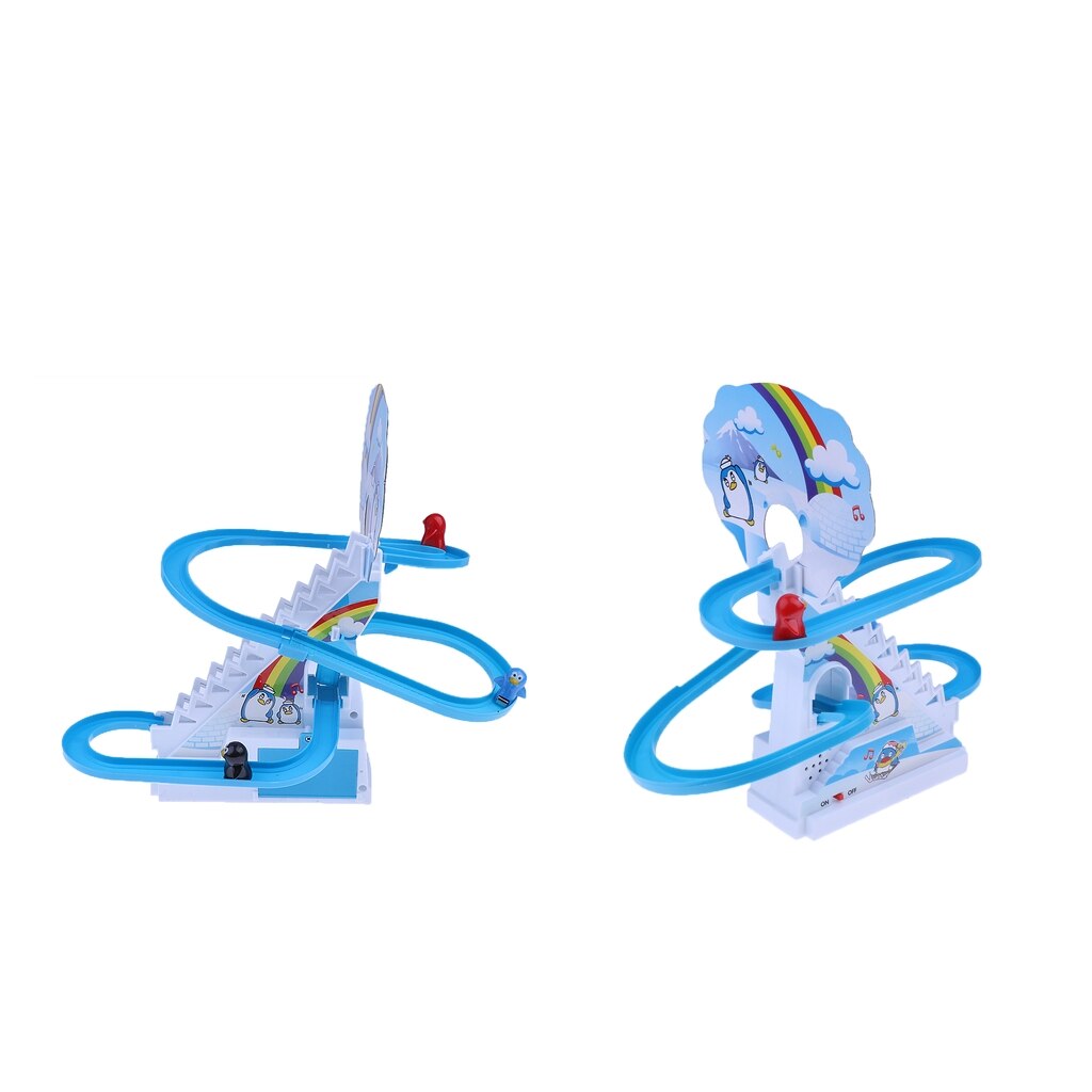 2xElectric Pinguin Treppen Steigen Spuren mit Licht Musik Lustige freundlicher Spielzeug