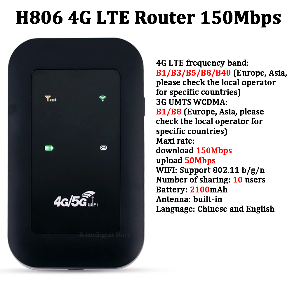 4G LTE Router 150Mbps przenośny wzmacniacz sygnału WiFi 3650mAh odblokowany kieszonkowy Router bezprzewodowy z gniazdo karty Sim zewnętrznym mobilnym hotspotem: FIOLETOWY