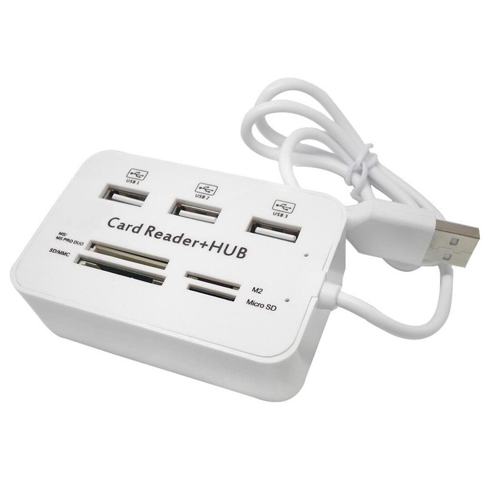 Micro USB Hub 3.0 Combo 3 Poorten Spliter Power Adapter TF/SD/MS/M2 Kaartlezer voor PC Computer Accessoires