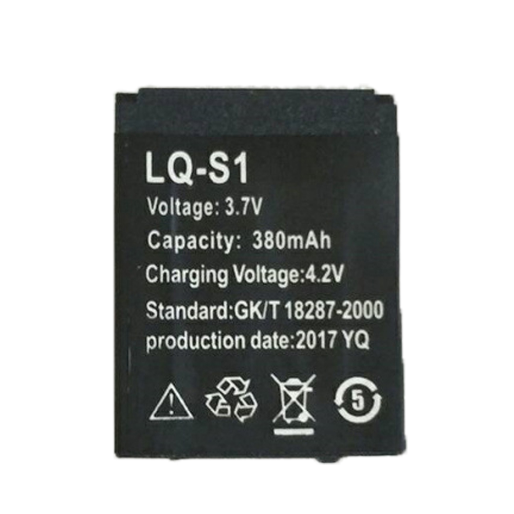 380mAh 3,7 V inteligente pilas para reloj LQ-S1 LQS1 LQ S1 de Smartwatch baterías para V8 X6 QW09 DZ09 W8 GT08 AB-S1 LQ-A1
