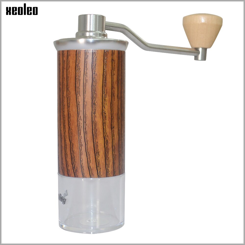 Xeoleo Aluminium Handkoffiemolen Conische Burr Grinder Voor Espresso