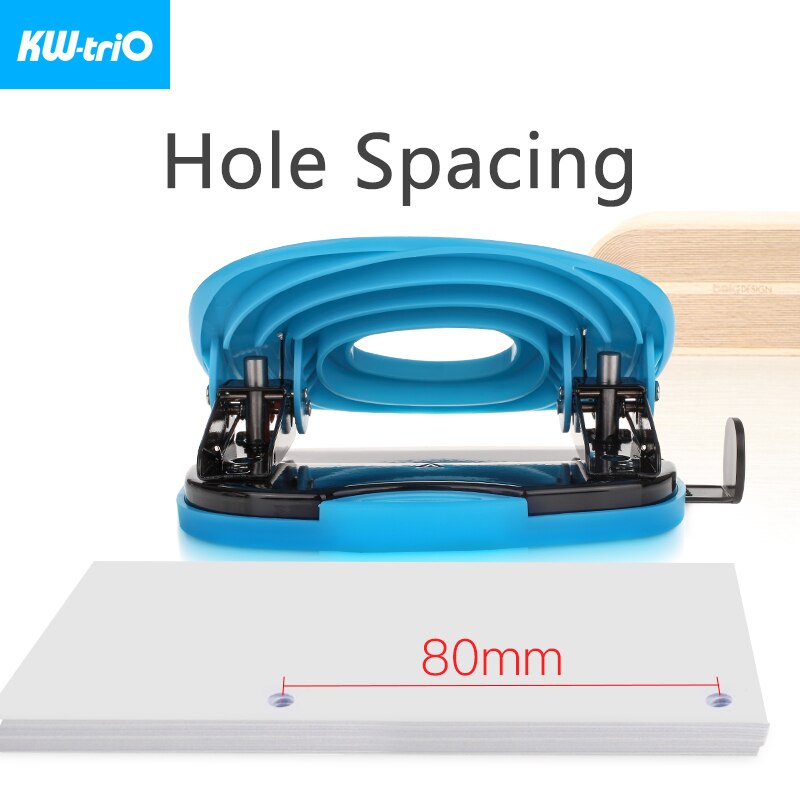 KW-triO 2-Hole Paper Punch Notebook Round Hole Puncher DIY A4/A5/A6/B5/B6 Paper Drilling Book Puncher Office Supplies