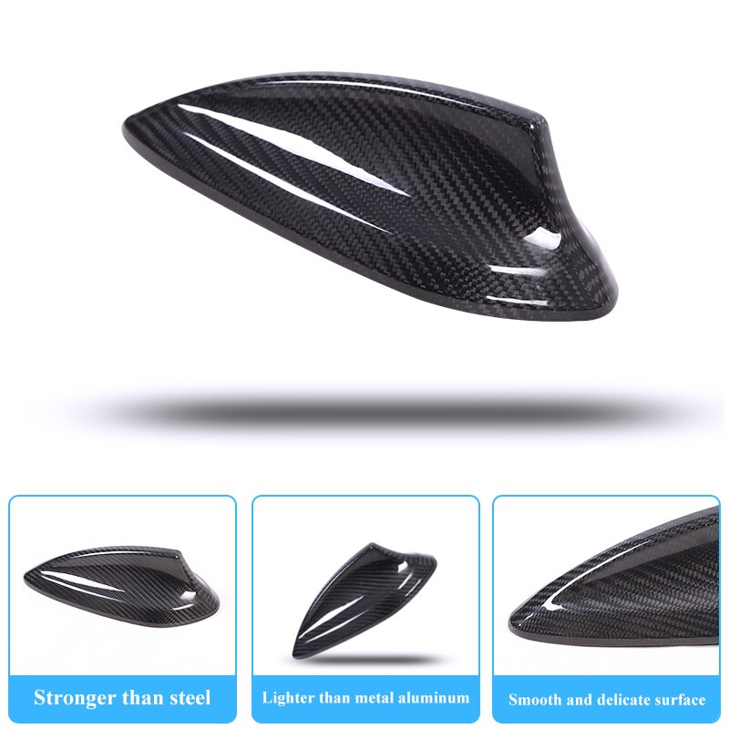 Cubierta de antena de aleta de tiburón, pegatinas de fibra de carbono para BMW E90, E92, E46, E36, E60, E70, F20, F30, F10, F22, F31, F15, F21, G30, G20, G01, G05, G07
