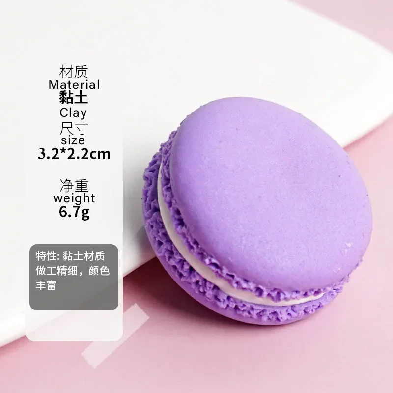 Simulatie Macaron Cake Dessert Model Bruiloft Dessert Tafeldecoratie Macaron Model Nep Voedsel Bruiloft Foto Props Gunst: Deep Pink