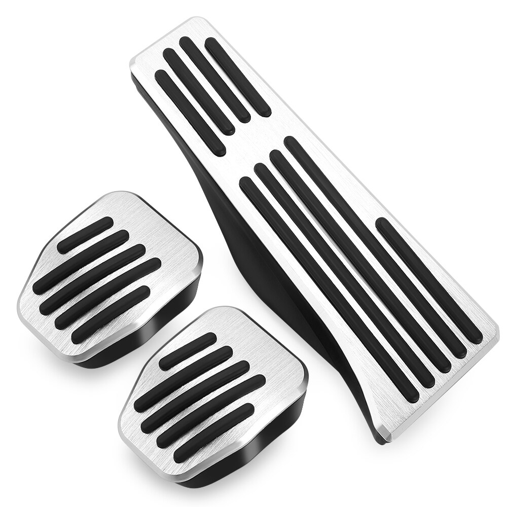 For BMW 3 5 series E30 E32 E34 E36 E38 E39 E46 E87 E90 E91 X5 X3 Z3 Foot Rest Fuel Brake Gas Pedal Pads Covers Car Accessories: fuel Brake Clutch MT