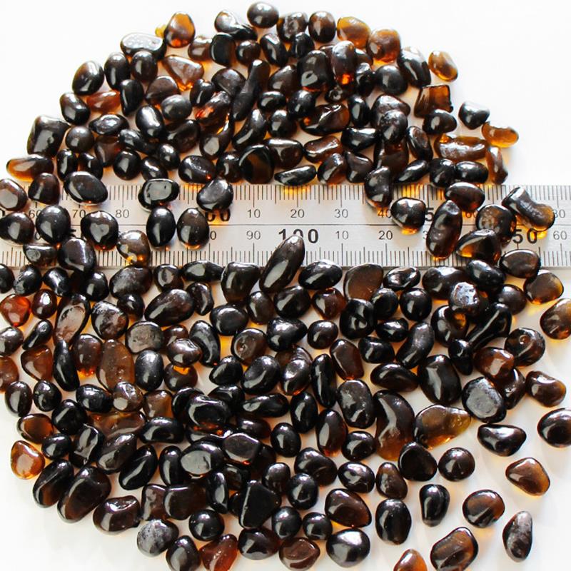 Shaped Glass Beads Irregular Glass Mosaic Tiles DIY Craft Mosaic Stones Various Colors Materials Optional About 100g: brown