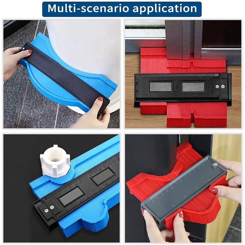 3 Pack Contour Gauge Shape Duplicator Copy Irregular Shapes for Instant Template Contour Gauge Kits Woodworking Tool