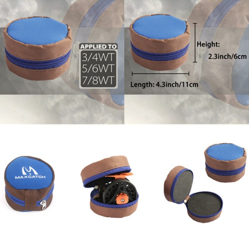 Portable Fishing Reel Bag Fly Fishing Wheel Protective Case Cover Drum/Spinning/Raft Reel Fishing Pouch Accessories Bag Fishing