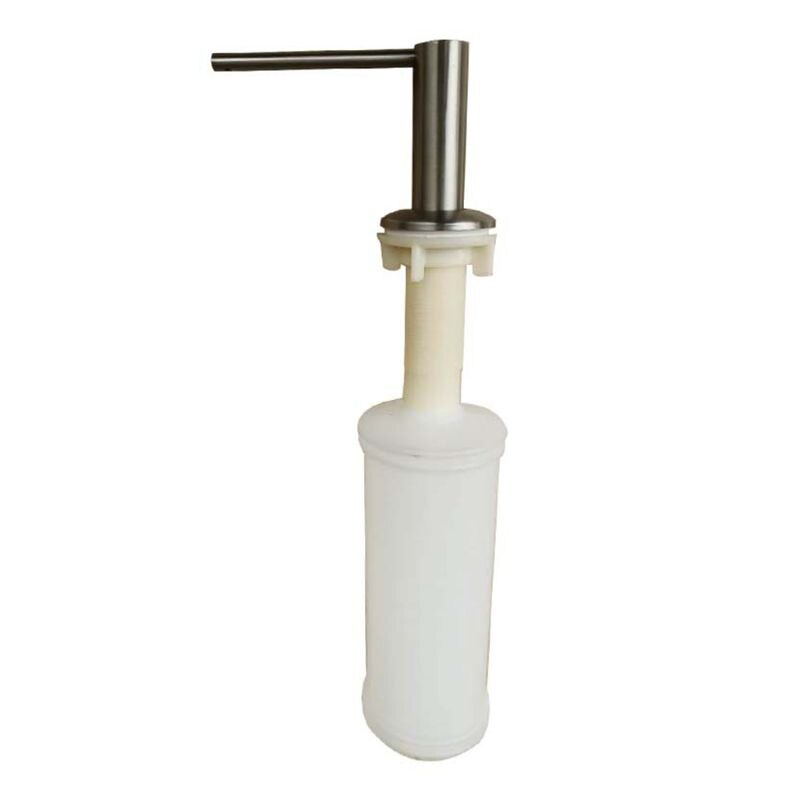 304 acier inoxydable liquide savon distributeur presse-poussoir Type détergent porte bouteille pour la maison cuisine évier utiliser fournitures: Silver