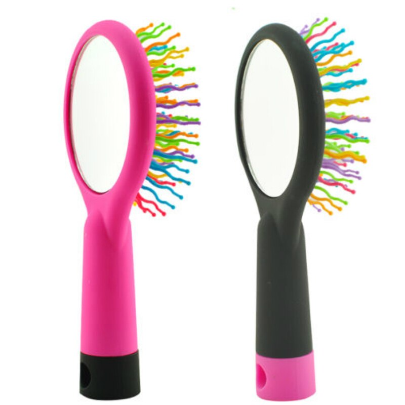 Cepillo de pelo Arco Iris volumen S cepillo rizado Magic desenredar peine con Mirro