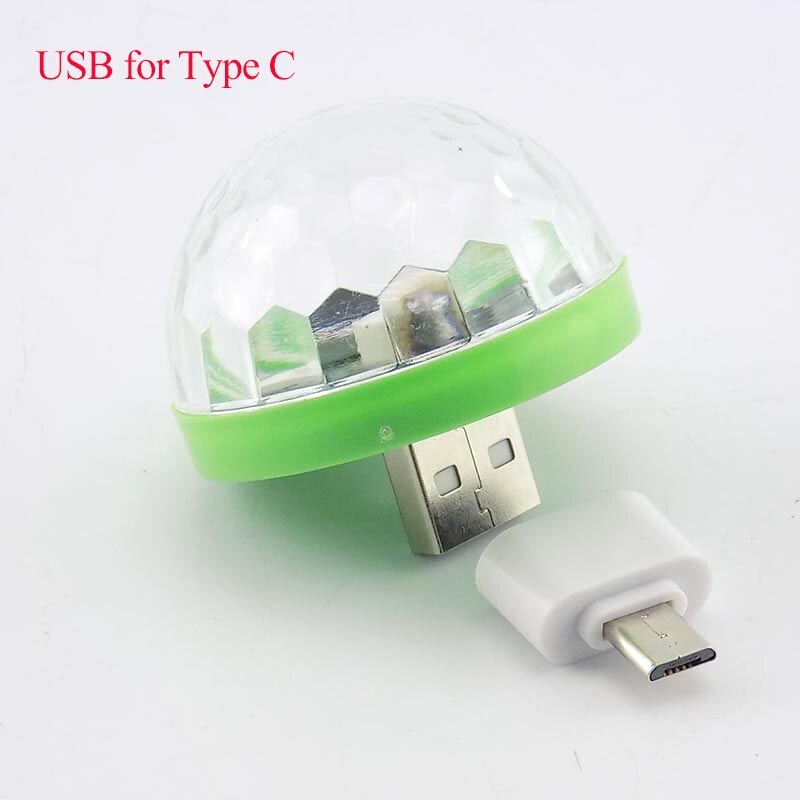 Party light Stage Mini USB DJ Disco Light LED Club Lights Bulb Lamp Magic Ball DC 5V 4W Lighting Christmas year Festival: Type C