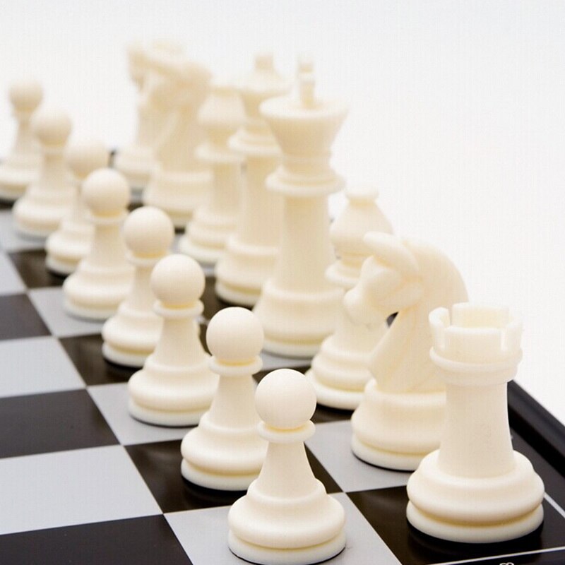 Chess Set For Chess Game Pieces Chess Magnetic Board Folding Plate Large Gold Silver Magnetic Reinforcement