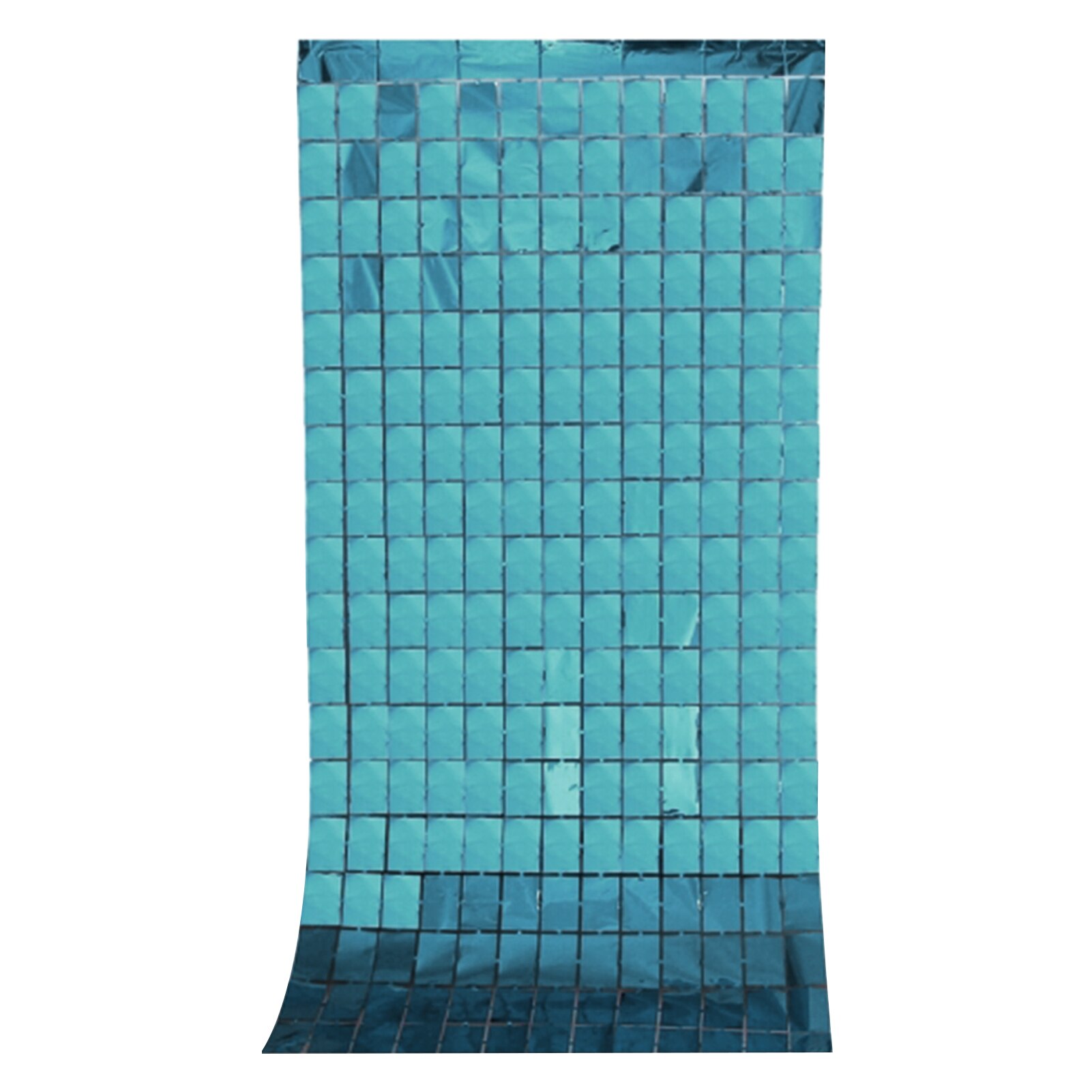 Birthday Square Sequin Photography Prop Streamer DIY Wall Decor Home Wedding Party Hanging Indoor Outdoor Foil Fringe Curtain: Blue
