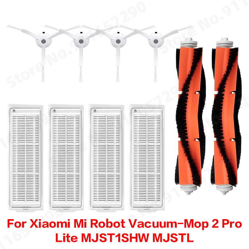 Para Xiaomi Mi Robot aspirador-mopa 2 Pro/Lite MJST1SHW MJSTL Cepillo principal lateral tanque de agua caja de polvo paño de mopa accesorios de filtro HEPA: Lavanda