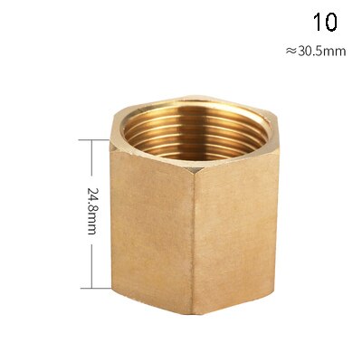 Messing Rohr Fitting Kupfer Schlauch Hex Kupplung Koppler Schnelle Connetor Innengewinde 1/8 &quot;1/4&quot; 3/8 &quot;1/2&quot; 3/4 &quot;BSP Für Wasser Kraftstoff Gas: KH-10