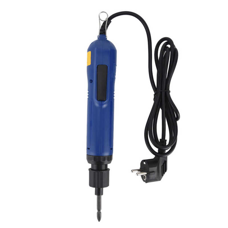 Electric Screwdriver High Torsion Straight Handle Hex Power Screw Driver with Bit EU Plug 220V