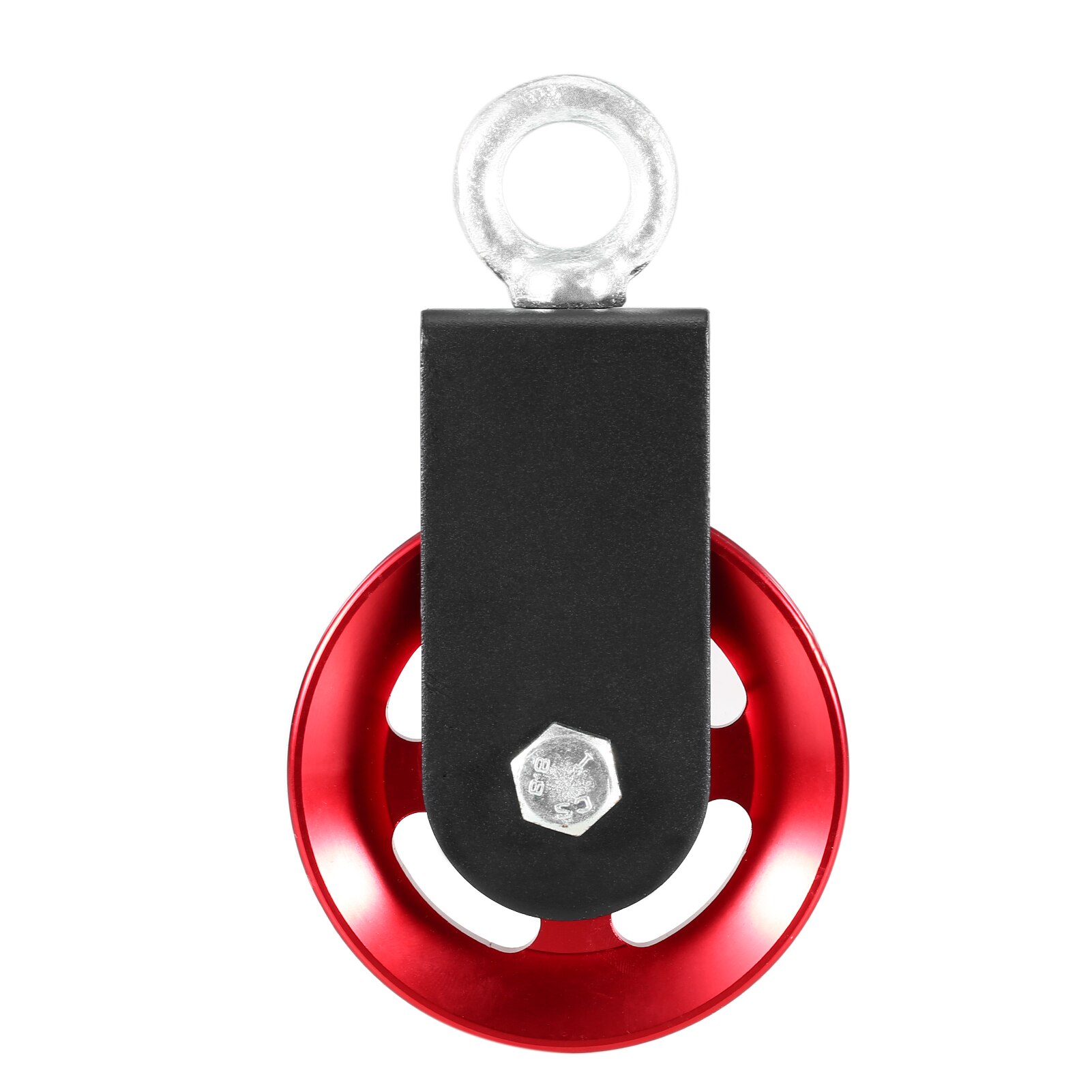 Silent Cable Pulley 360 Degree Detachable Rotation Traction Wheel Pulley System DIY Attachment for Home Gym Lifting Cable Pulley: Red 88mm