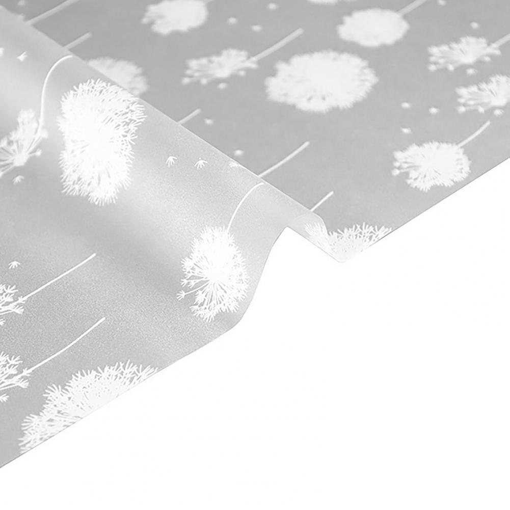 Window Sticker Dandelion Print Self Adhesive Adorable Stained Glass Window Decals for Home