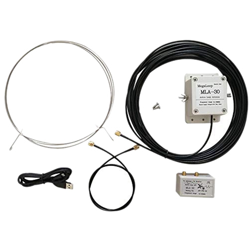 Mla -30 lusantenne actieve ontvangstantenne lage ruis balkonopstelling antenne 100 khz  - 30 mhz voor ha sdr kortegolfradio
