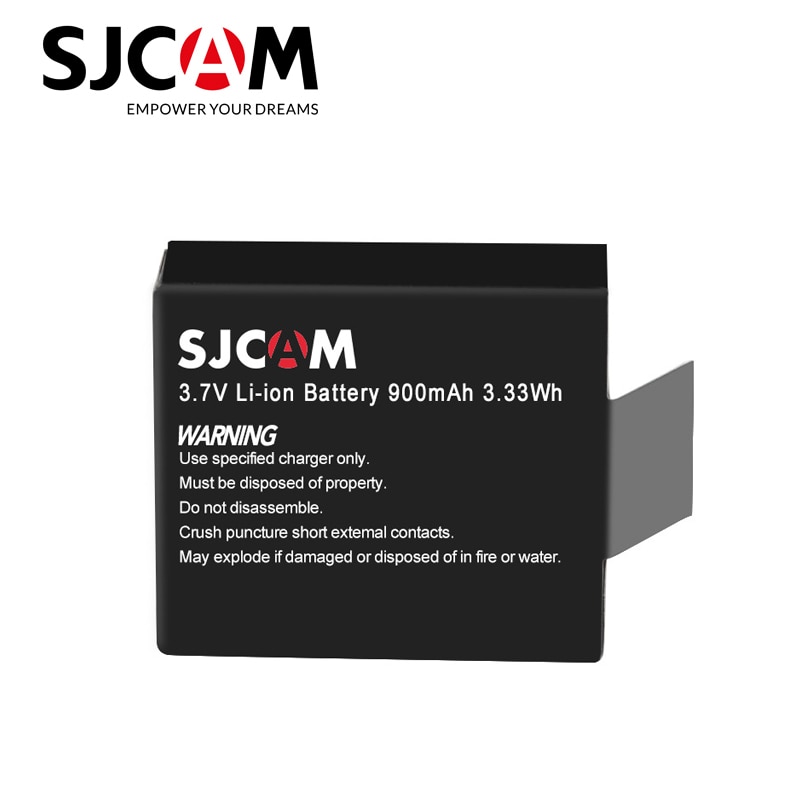 Sjcam  sj4000 batteri 900 mah backup uppladdningsbart li-on batteri för sjcam  sj5000x elite  m10 sj5000 plus sportkamera